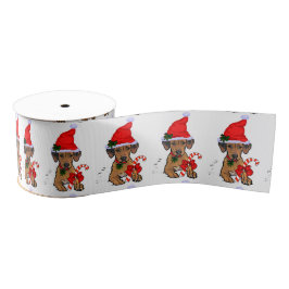 Rhodesian Ridgeback Weihnachten Ripsband