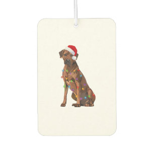 Rhodesian Ridgeback Weihnachtsbeleuchtung Xmas Hun Autolufterfrischer