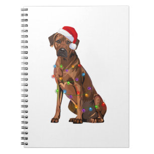 Rhodesian Ridgeback Weihnachtsbeleuchtung Xmas Hun Notizblock