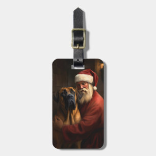 Rhodesian Ridgeback Weihnachtsfeiertag Gepäckanhänger