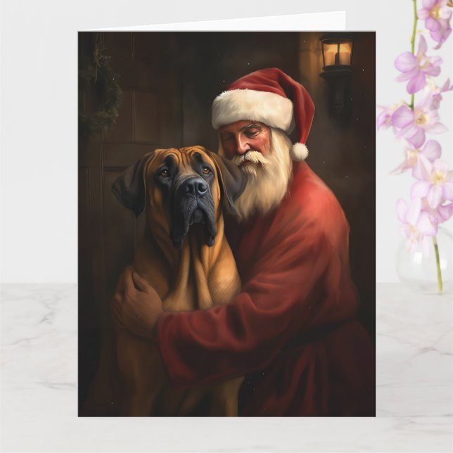 Rhodesian Ridgeback Weihnachtsfeiertag Karte (Orchidee)