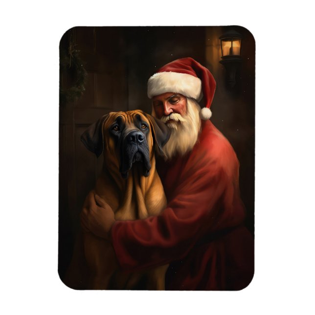 Rhodesian Ridgeback Weihnachtsfeiertag Magnet (Vertikal)