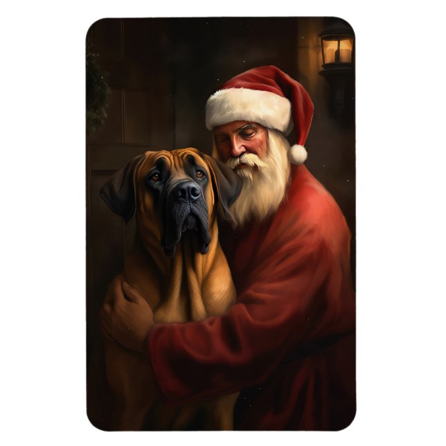 Rhodesian Ridgeback Weihnachtsfeiertag Magnet (Vertikal)
