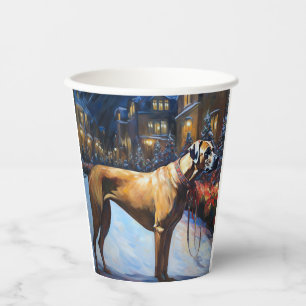 Rhodesian Ridgeback Weihnachtsfestzeit Pappbecher
