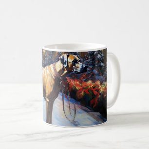 Rhodesian Ridgeback Weihnachtssaison Kaffeetasse