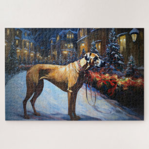 Rhodesian Ridgeback Weihnachtssaison Puzzle
