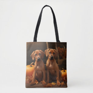 Rhodesian Ridgeback Welpe Herbstfreude Kürbis 