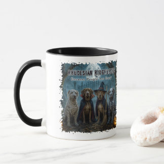 Rhodesian Ridgebacks Halloween– Lustiger Hundekost Tasse