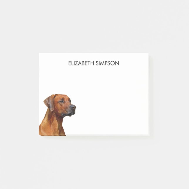 Rhodesier Ridgeback Post-it Klebezettel (Vorderseite)