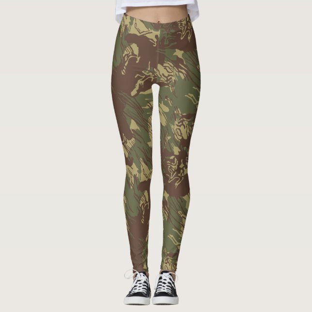 Rhodesische CAMOUFLAGE Leggings Frauen (Vorderseite)