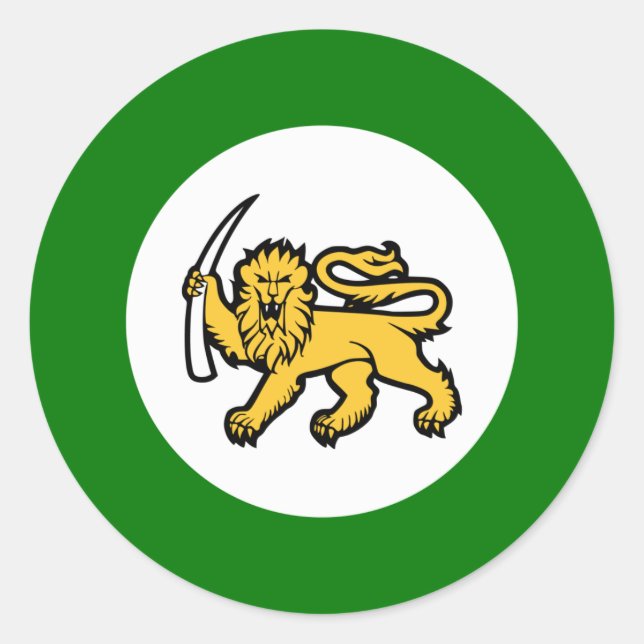 Rhodesische Luftwaffe Runder Aufkleber (Vorderseite)