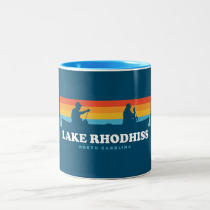 Rhodhiss North Carolina Canoe Zweifarbige Tasse