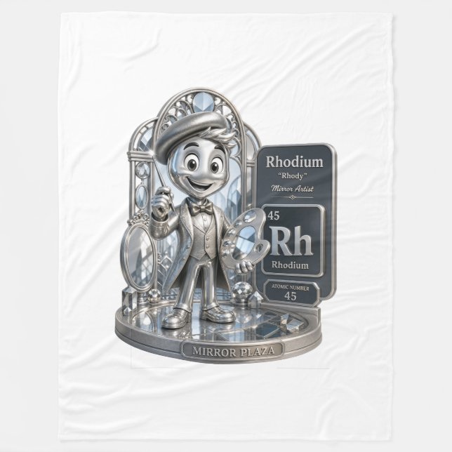 Rhodium-Charakter aus dem ATOMIVRA™ Fleecedecke (Vorderseite)