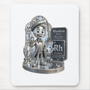 Rhodium-Charakter von ATOMIVRA™ Mousepad