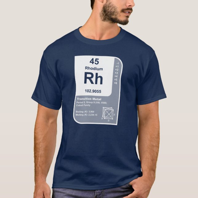 Rhodium (Rh) T-Shirt (Vorderseite)