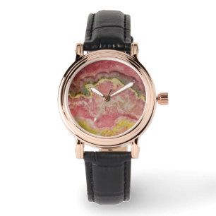Rhodochrosit Armbanduhr