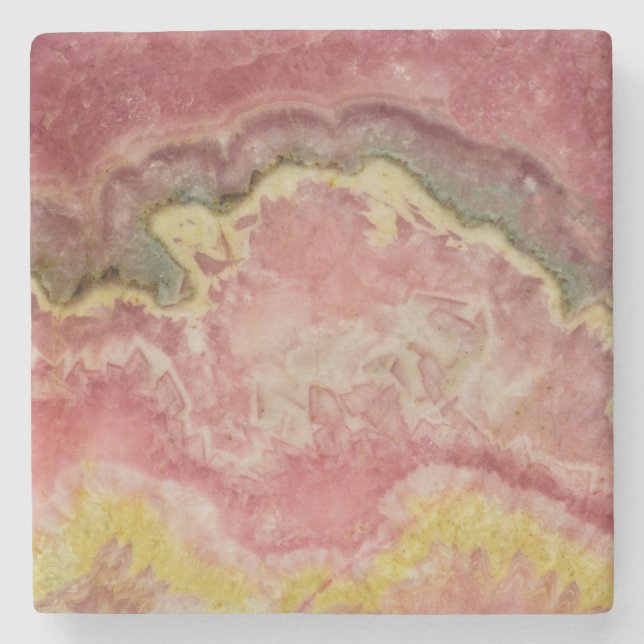 Rhodochrosit Steinuntersetzer (Vorderseite)