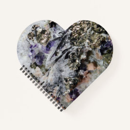 Rhodochrosite Pyrite Fluorit Quartz Tourmaline Notizbuch