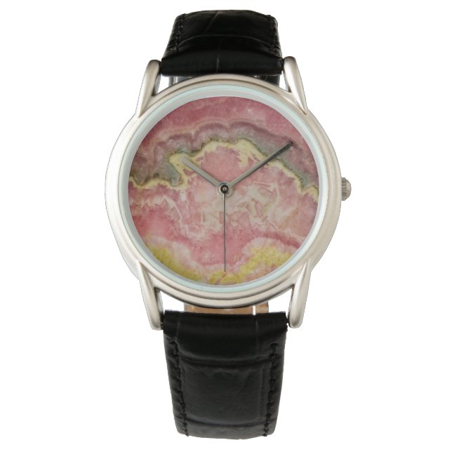 Rhodochrot Armbanduhr (Vorderseite)