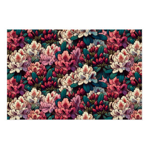 Rhododendron Blume Art Gardener Poster