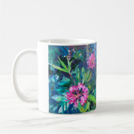 Rhododendron-Blume, impressionistisches Gemälde Kaffeetasse