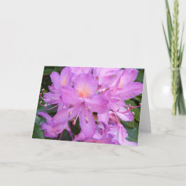Rhododendron-Blumen-Geburtstags-Karte Karte