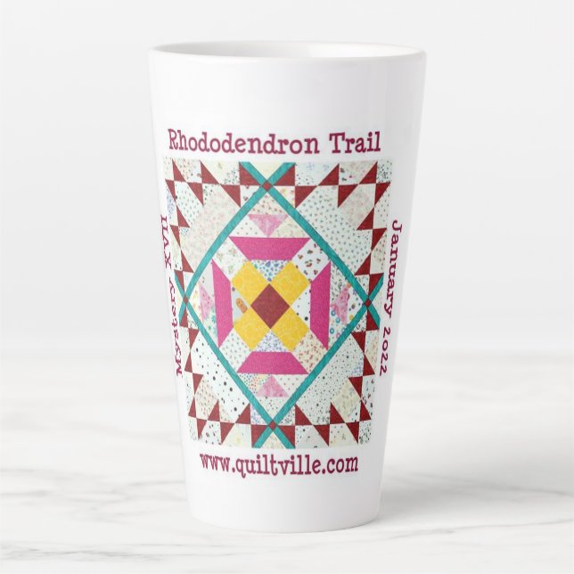 Rhododendron Trail Latte Tasse (Vorderseite)
