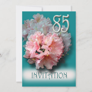 Rhododendrons 85. Geburtstagsparty Einladung