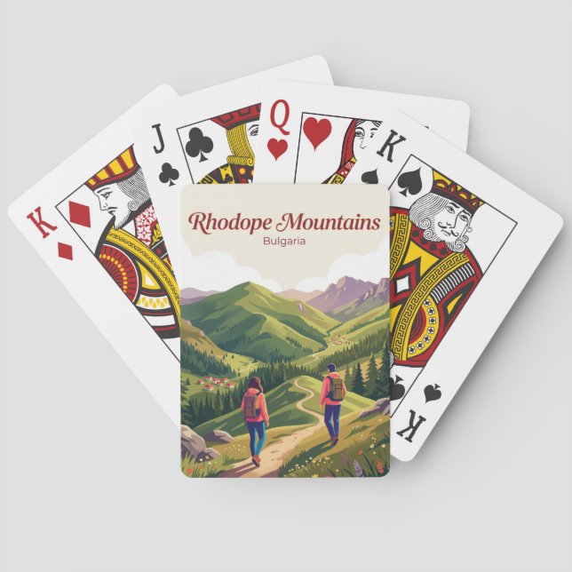 Rhodope-Gebirge Bulgarien Spielkarten (Rückseite)
