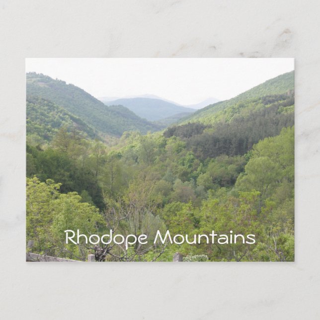 Rhodope Mountains Postkarte (Vorderseite)