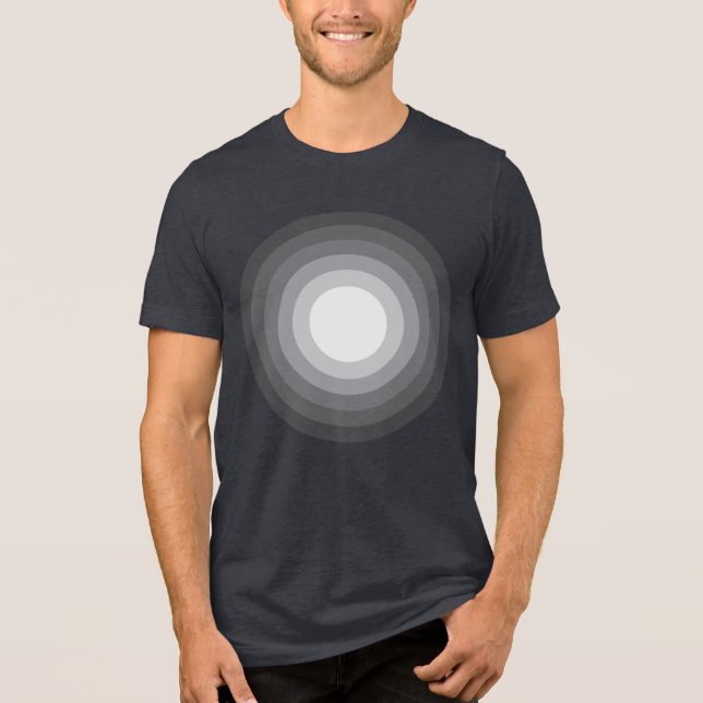 Rholmn (Grau gefärbt) Tri-Blend Shirt (Vorderseite)