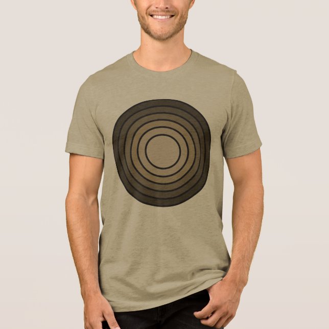 Rholmn (Kombiniertes Tan) Tri-Blend Shirt (Vorderseite)