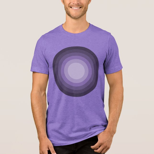 Rholmn (Lila gefärbt) Tri-Blend Shirt (Vorderseite)