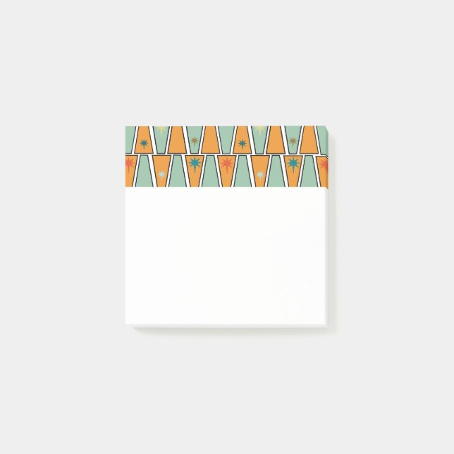 Rhomben mit Sternenexplosionen  Post-it Klebezettel (Vorderseite)