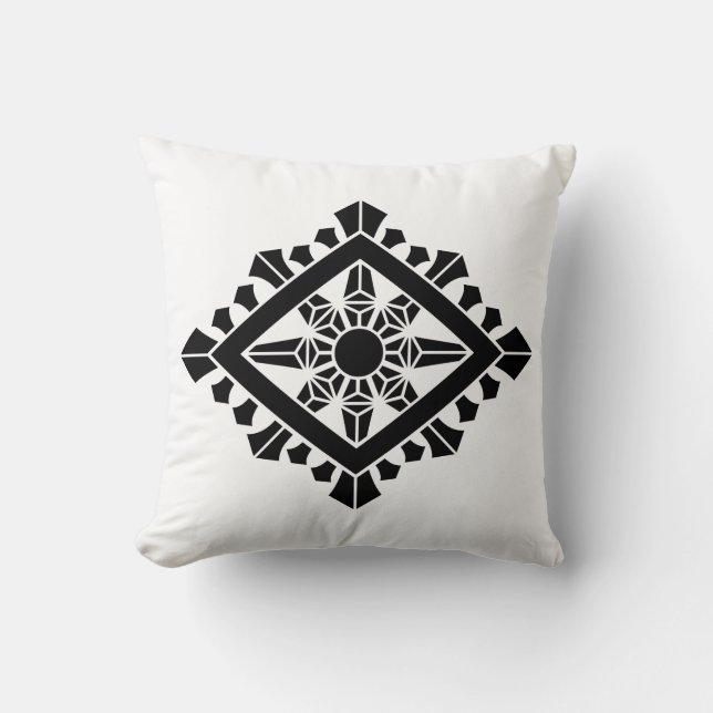 Rhombic Dharma chakra Kissen (Vorderseite)