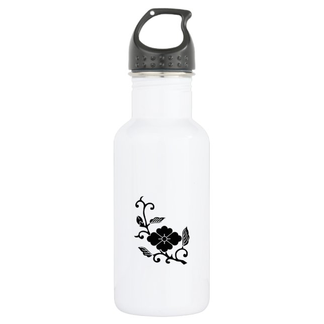 Rhombische chinesische Blume Trinkflasche (Vorderseite)