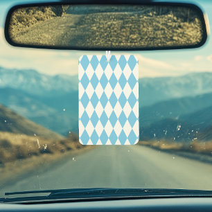 Rhombus-Muster für die blaue und weiße bayerische Autolufterfrischer