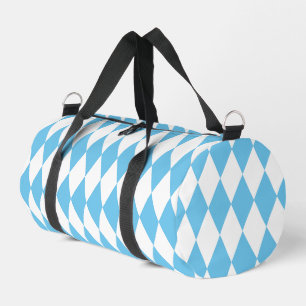 Rhombus-Muster für die blaue und weiße bayerische  Duffle Bag