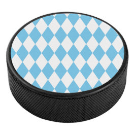 Rhombus-Muster für die blaue und weiße bayerische  Eishockey Puck