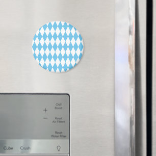 Rhombus-Muster für die blaue und weiße bayerische  Magnet