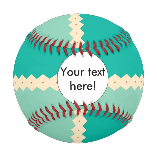 Rhombus-Zeilen abstraktes Design Baseball (Vorderseite)