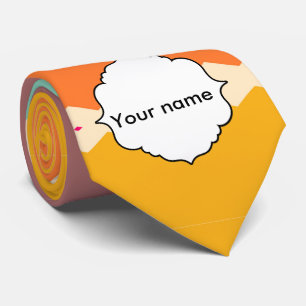 Rhombus-Zeilen abstraktes Design Krawatte