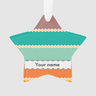 Rhombus-Zeilen abstraktes Design Ornament