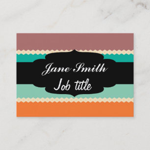 Rhombus-Zeilen abstraktes Design Visitenkarte