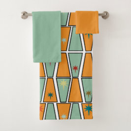 Rhombuses with Starbursts  Badhandtuch Set