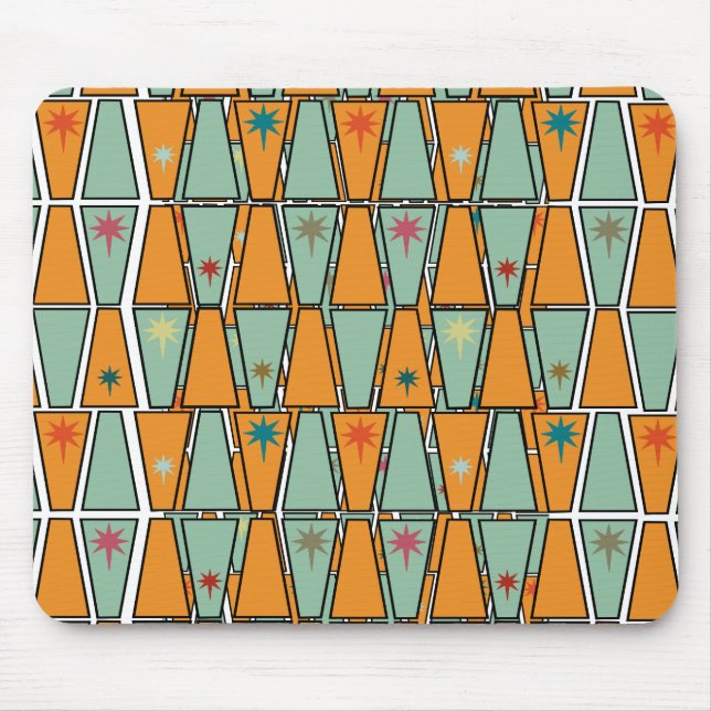 Rhombuses with Starbursts  Mousepad (Vorne)