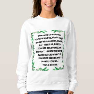 RHONJ Bravo CHRISTMAS SPRINKLE COOKIE Teresa Sweatshirt