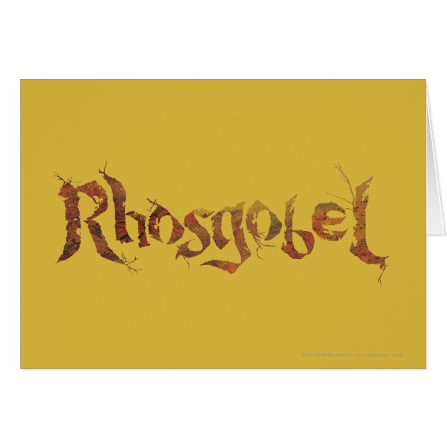 Rhosgobel Name (Vorderseite (Horizontal))