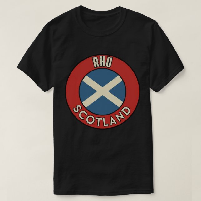 Rhu, Schottland T-Shirt (Design vorne)