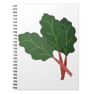 Rhubarb-Pflanze Notizblock